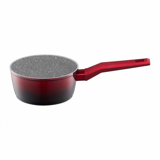 Cratita 16cm, 1.3L, invelis Qualum Ceramic Stone Edition, Ombre Red