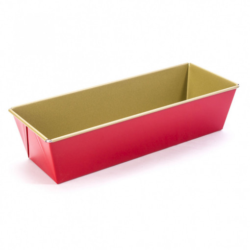 Forma copt cozonac 30x11x7.5cm, invelis non-stick, rosu, SNB