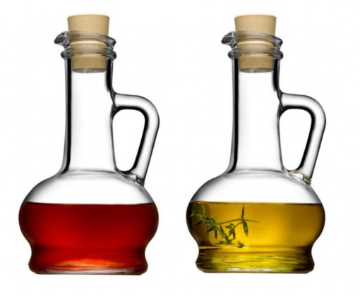 Set 2 carafe pentru ulei si otet 260ml, Olivia