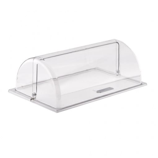 Capac cloche din policarbonat pt cos cu maner cromat GN 1/1 53.5x32.5x17, Aps-Bufet