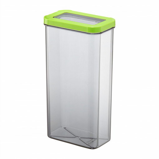 Recipient depozitare cu capac verde 3L, Optimo