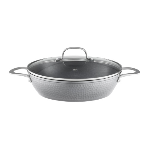 Tigaie adanca cu capac 28cm, 3.4L, invelis Qualum Basic, Bubble