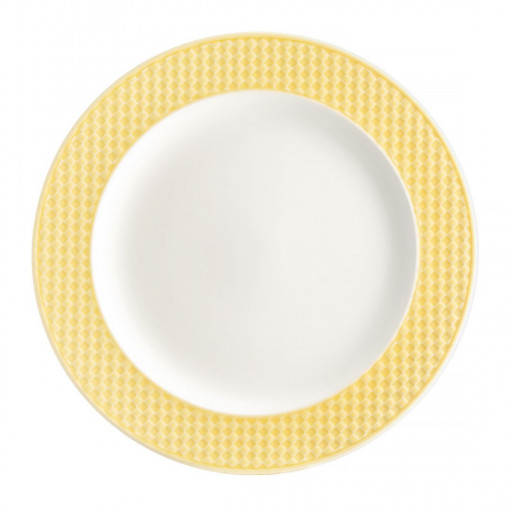 Farfurie plata 27.5cm, galben, Nordic
