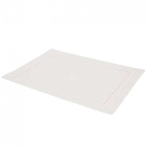 Suport farfurie textil 30x40cm, Classical White