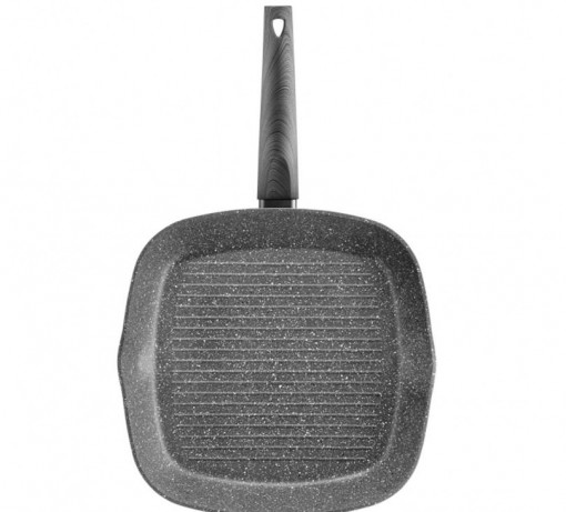 Tigaie grill 28x28cm, invelis Qualum Basic Stone Edition, Loft