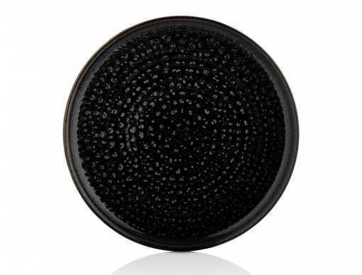 Farfurie plata 30cm, Cowry Black