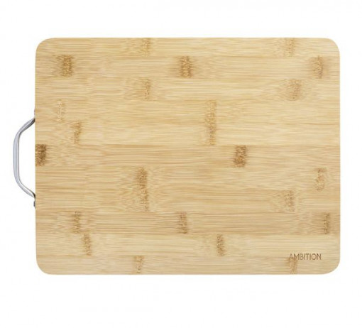 Tocator bambus cu maner aluminiu 31x24cm, Paloma