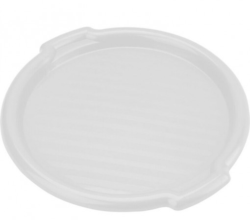 Tava rotunda cu manere 35.5x3cm, alb, Clever