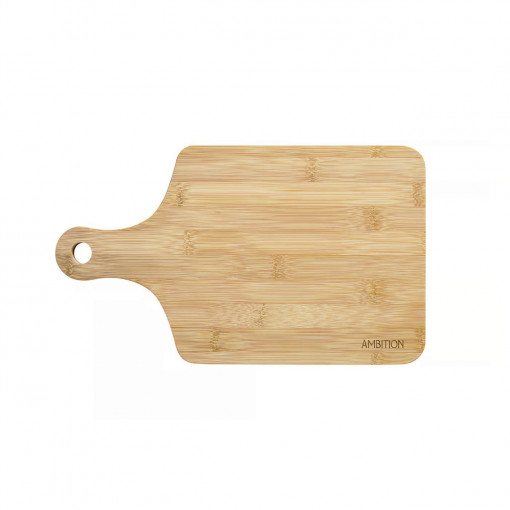 Tocator bambus cu maner 32.5x16cm, dreptunghiular, Paloma