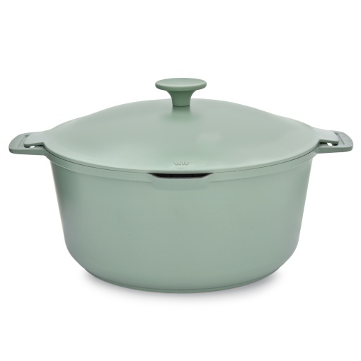 Oala cu capac 28cm, 6.6L, invelis Qualum Basic, Fern