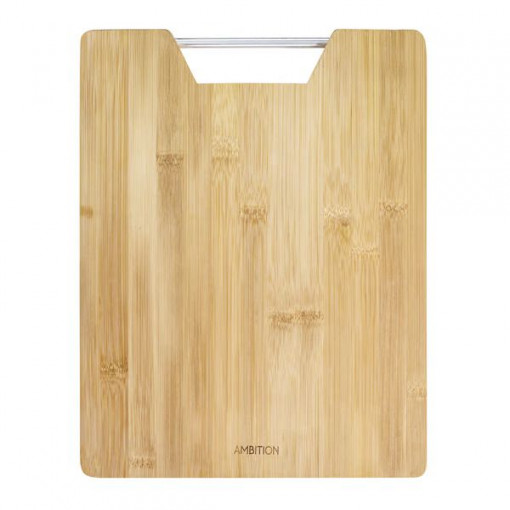 Tocator bambus 32.5x25cm, maner aluminiu, Aruba