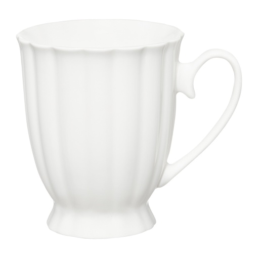 Cana cu talpa 310ml, alb, Curly
