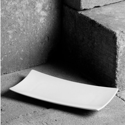 Platou adanc 21.5x10cm, alb, Salsa