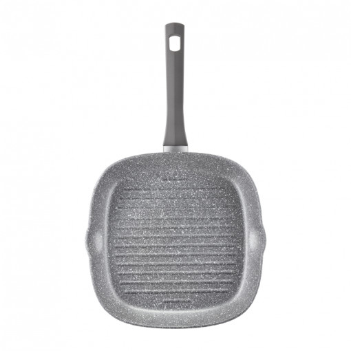 Tigaie grill 26x26cm, invelis Qualum Basic Stone, Silverstone