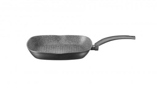 Tigaie grill 28x28cm, invelis Qualum Basic Stone, Loft