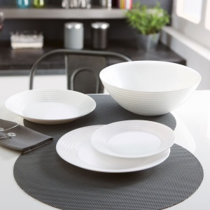 Bol 27cm, 3.1L, alb, Harena - Img 2