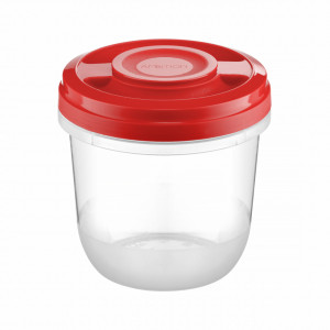 Caserola cu capac rosu 0.75L, Smart
