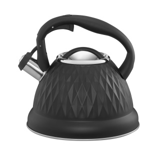 Ceainic inox 2.5L(2.8L), negru, Rombo - Img 1
