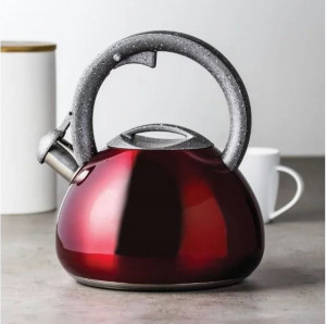 Ceainic inox 2.5L (2.9L), rosu, Jasper - Img 4