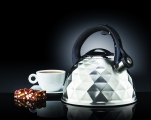 Ceainic inox 2.5L(3L), argintiu, Diamond - Img 2