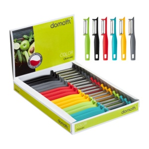 Curatator legume si fructe cu lama verticala, mix culori, Color - disponibil in display 25 buc, Pret buc, cantitate minima de comanda 25 buc - Img 1