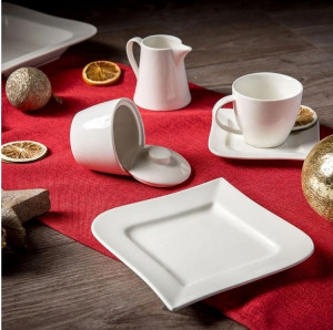 Articole asortate din colectia Fala, valorificate prin elementele decorative de Craciun