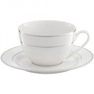 Farfurioara suport ceasca 15.5cm, Aura Silver - Img 3
