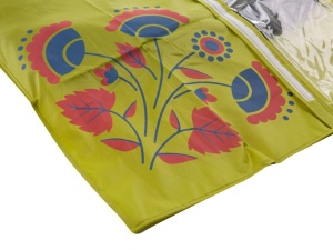 Husa depozitare haine cu fermoar 60 x 135cm, verde - Img 2