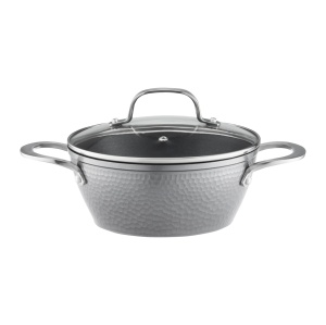 Oala cu capac 20cm, 2L, invelis Qualum Basic, Bubble