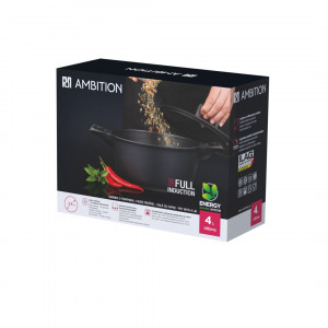 Oala cu capac 24cm, 4.0L, invelis ILAG Ultimate, Ultimo - Img 5