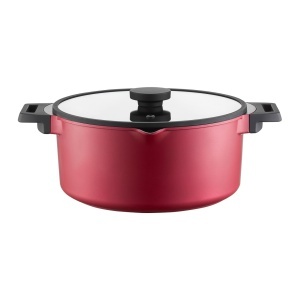 Oala cu capac 28cm, 6.8L, invelis Qualum Basic, Noel