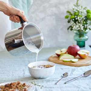 Oala inox pentru lapte cu perete dublu 14cm, 1.7L, Vikos - Img 2