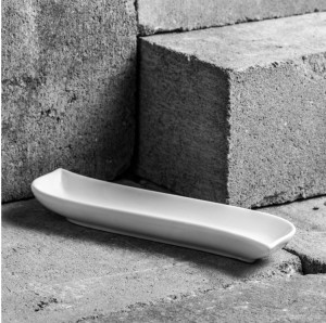 Platou ingust 23x5.5cm, alb, Fala - Img 3