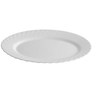 Platou oval 35x26cm, alb, Trianon
