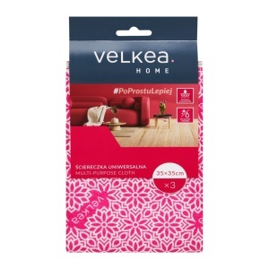 Set 3 lavete uz casnic, microfibra, 35 x 35 cm, Velkea - Img 2