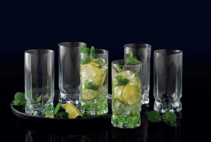 Colectia Diamond, de la Ambition - set pahare long drink, alcatuit din 6 piese elegante si practice
