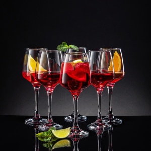 Set 6 pahare vin 400ml, Sparkle - Img 3