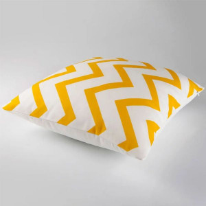 Set fata de perna 42x42cm, 2 piese, Yellow Stripes - Img 2