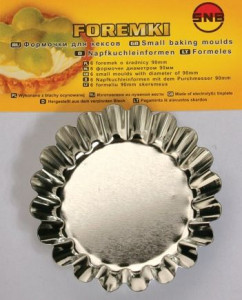 Set forma prajituri individuale, 6 piese, 9cm, SNB - Img 2