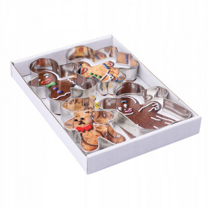 Set forme fursecuri, 4 piese, modele omuleti de turta dulce, Practic - Img 2