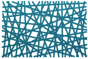 Suport farfurie 45x30cm, turcoaz, Pretty