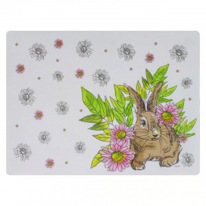 Suport farfurie laminat 40x30cm, model iepure, Alice