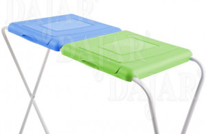Suport saci menajeri, colectare selectiva, 2 compartimente, albastru-verde, Flipo - Img 2
