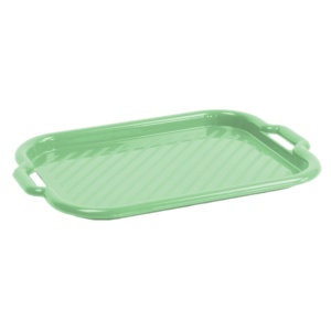 Tava medie cu manere 46x33x3cm, verde, Clever