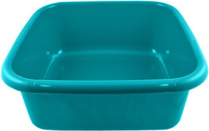 Bol patrat cu manere 36x36cm, 12L, turcoaz, Kaja