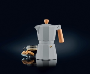 Cafetiera filtru 6 portii, 300ml, gri, Natural - Img 2