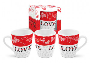 Cana 300ml, Love, alb, Bg-Tech - Img 2