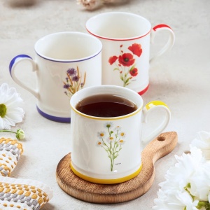 Cana 380ml, design floare de colt, Lea - Img 2