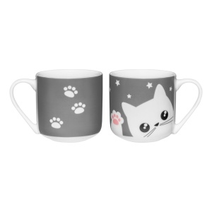 Cana 440ml, gri inchis, Kitty - Img 3