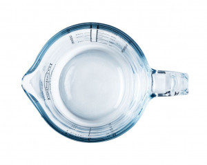 Cadru cu aceasta cana sticla termorezistenta Glass Prepware, cu o capacitate de 250 ml